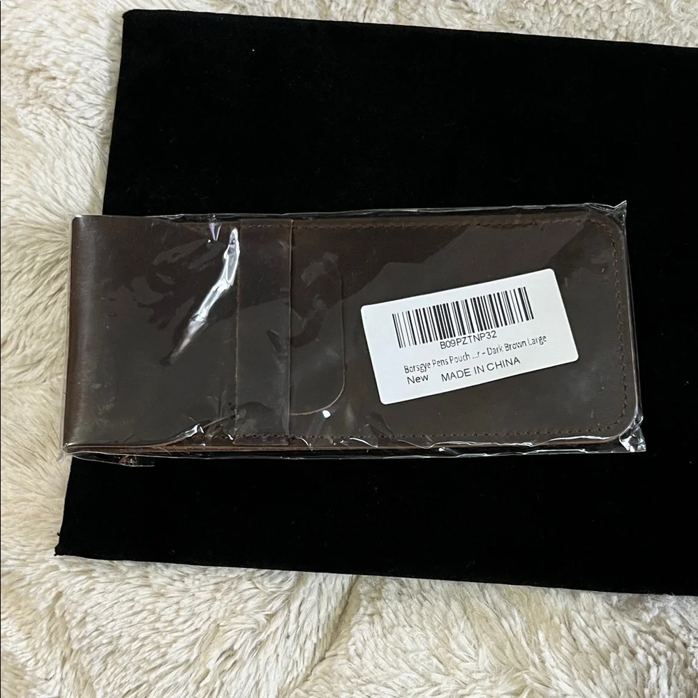 Sophisticated Dark Brown Pencil Case